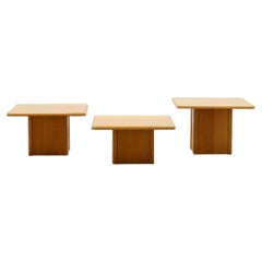 Set of 3 Oak Nesting / Side Tables