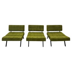 Vintage Set of 3 of ‘Panchetto’ Reclining Chairs by Rito Valla for IPE, Italy 1960s