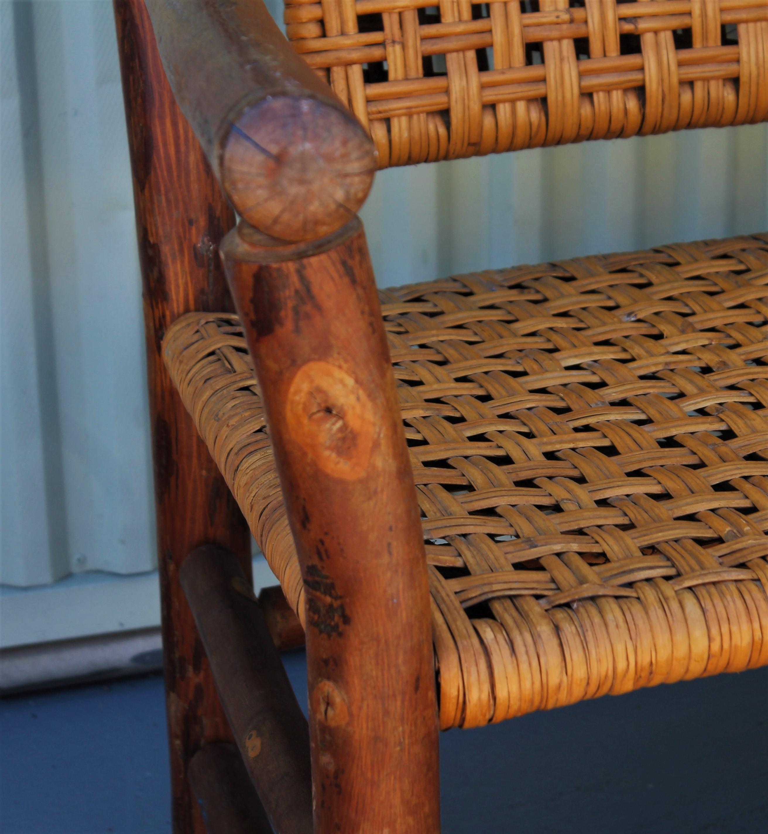 Adirondack Set of 3 Old Hickory Furniture Co. Settee and Chairs