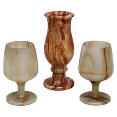 Used Set of 3 Onix Cup, circa 1940