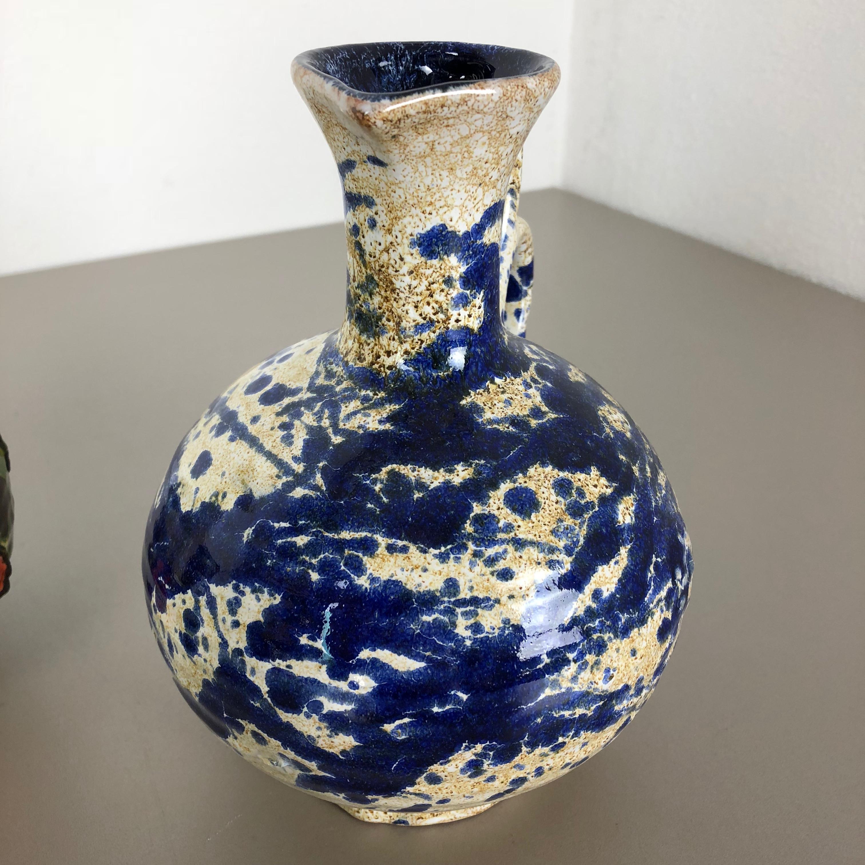 Set of 3 Original 1970 Ceramic Studio Pottery Vase by Marei Ceramics, Germany 6