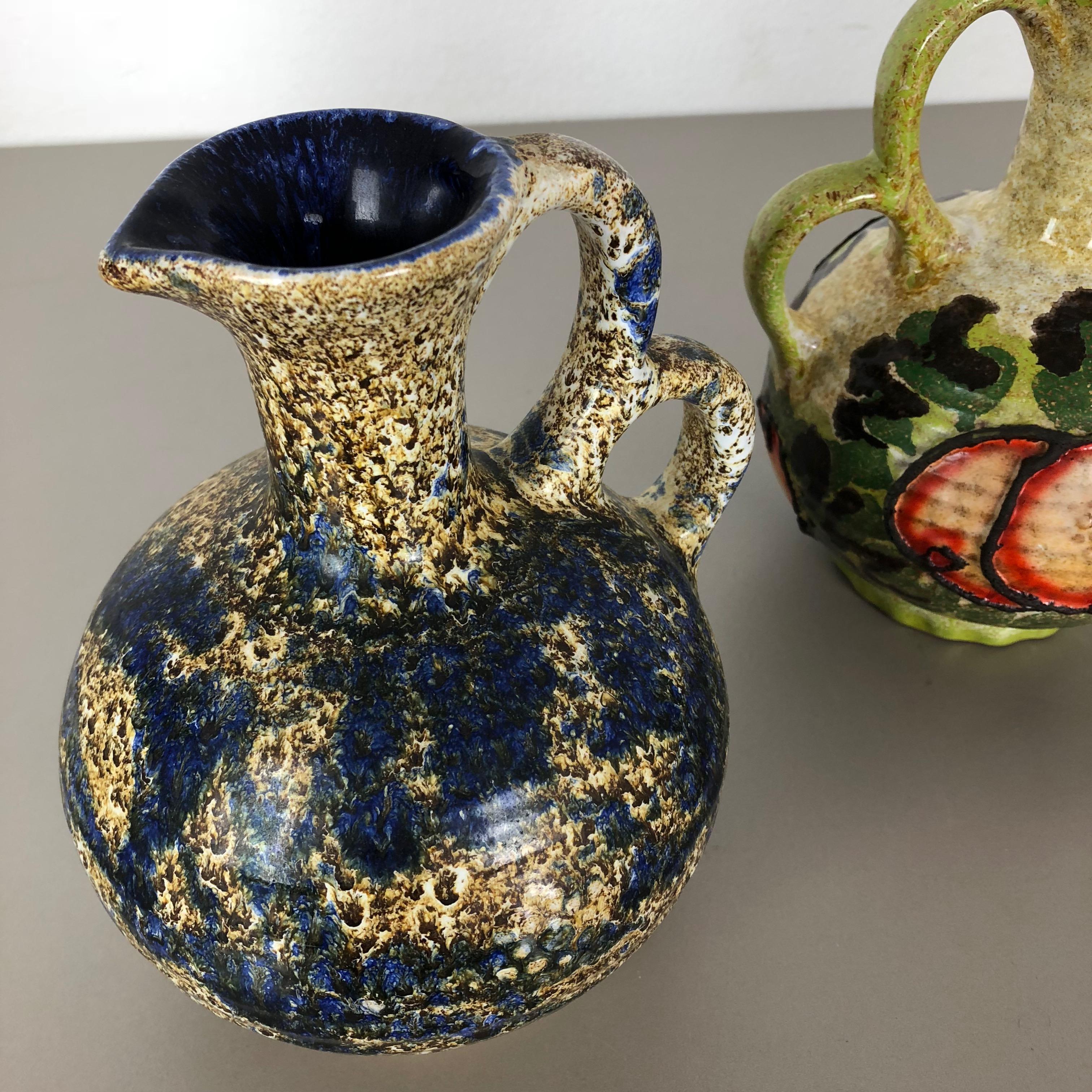 Set of 3 Original 1970 Ceramic Studio Pottery Vase by Marei Ceramics, Germany 3