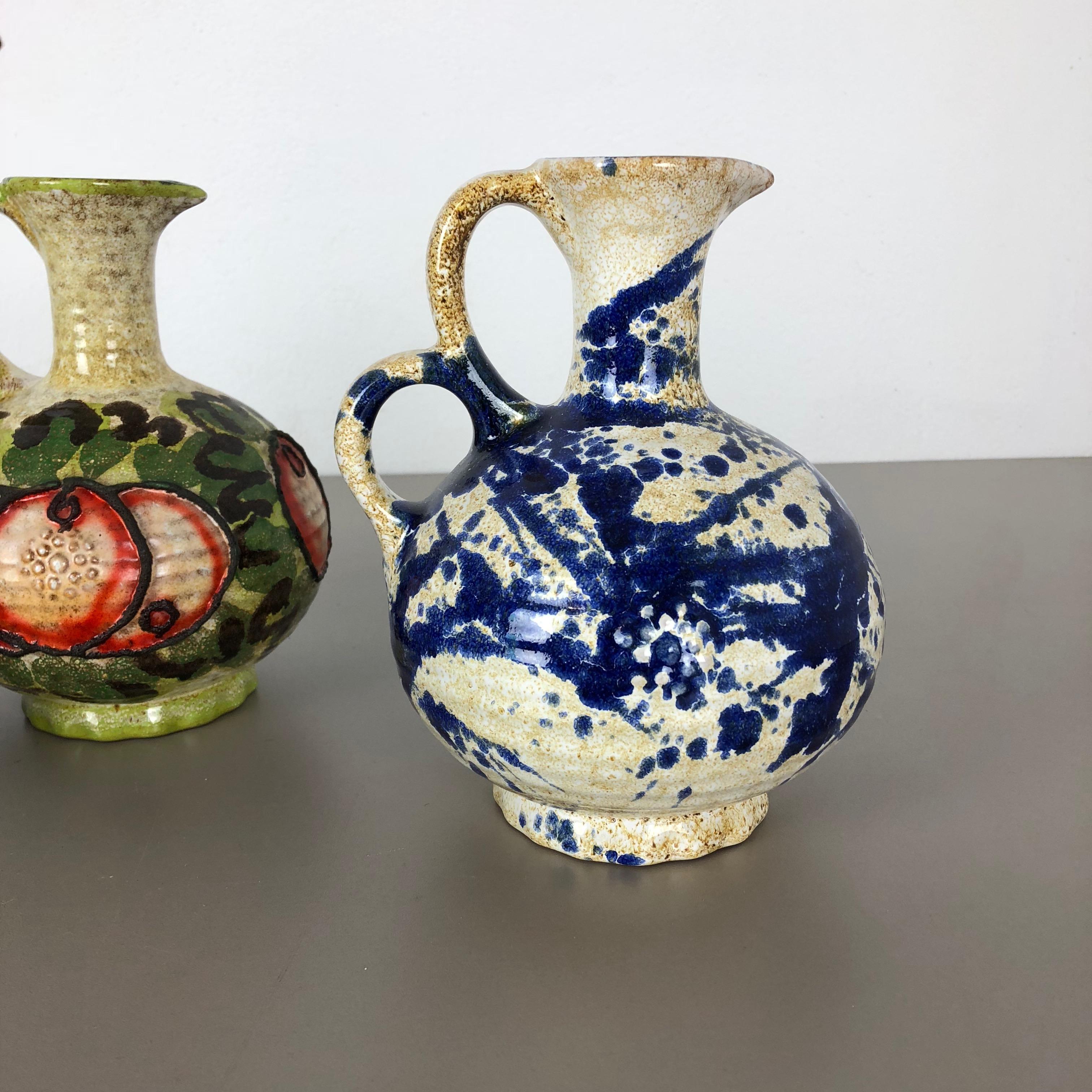 Set of 3 Original 1970 Ceramic Studio Pottery Vase by Marei Ceramics, Germany 4