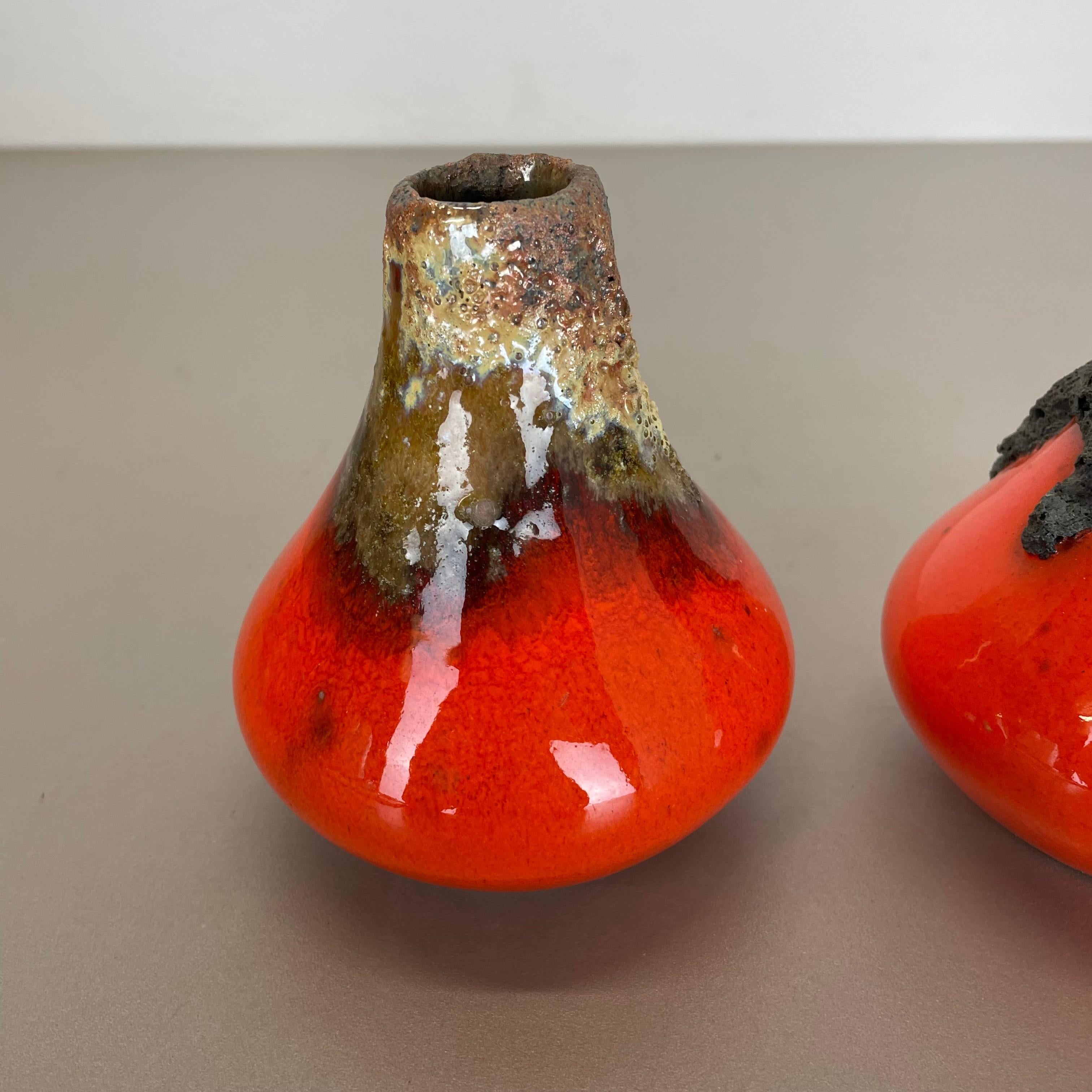 Set von 3 Original-Keramik-Studio-Keramik-Vasen von Roth Ceramics, Deutschland im Zustand „Gut“ im Angebot in Kirchlengern, DE