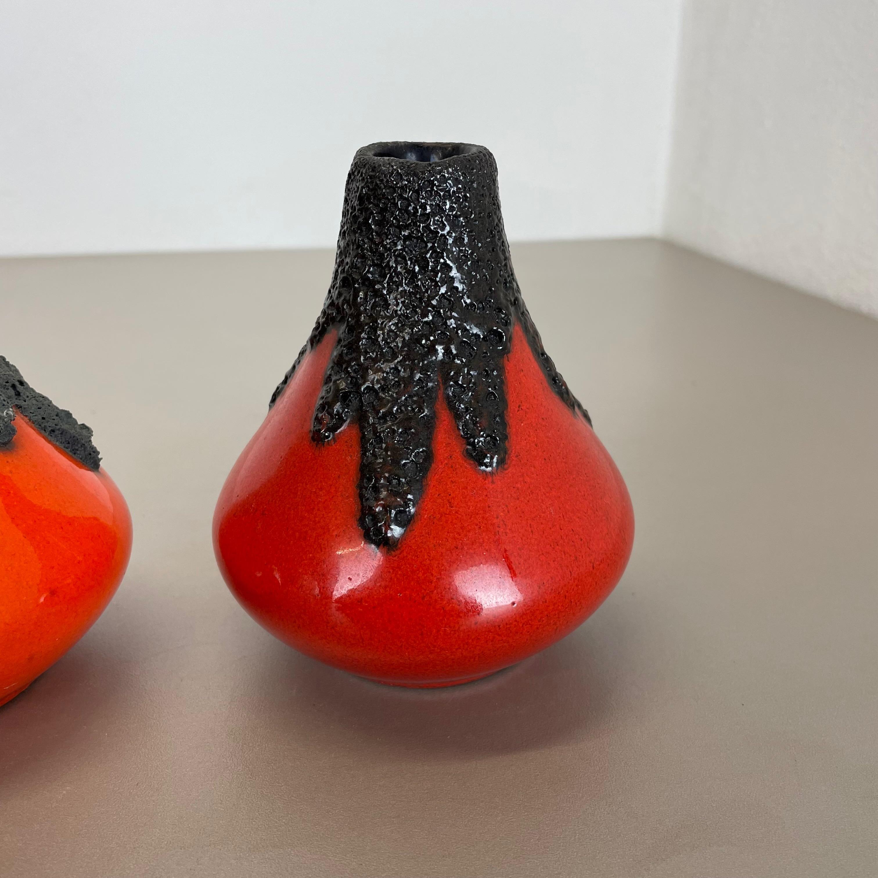 Set von 3 Original-Keramik-Studio-Keramik-Vasen von Roth Ceramics, Deutschland im Angebot 4