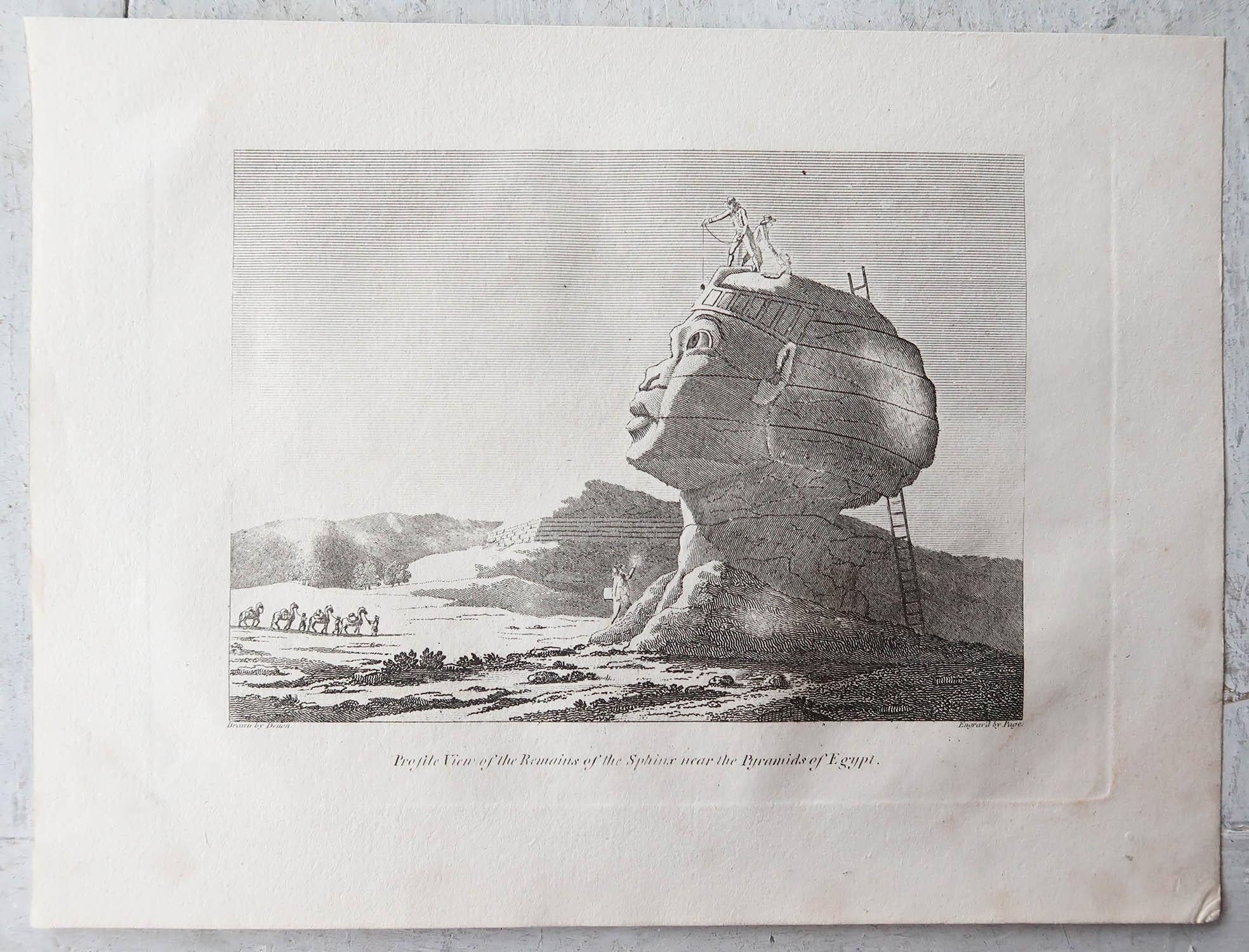Great images of ancient Egypt

Copper-plate engravings.

Published C.1800

Unframed.