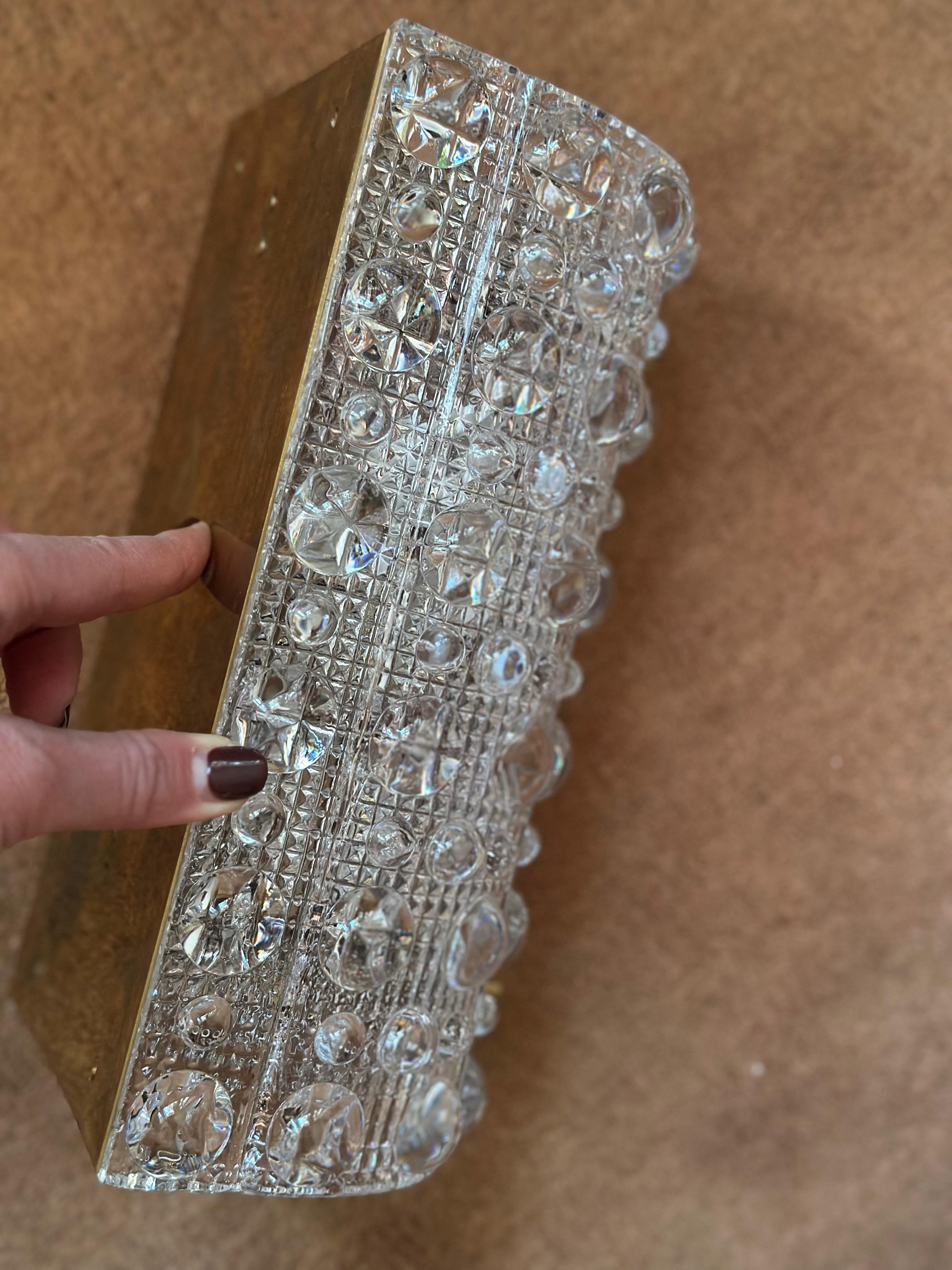 Juego de 3 apliques de cristal Orrefors 'VENUS'. 1960s. en venta 3