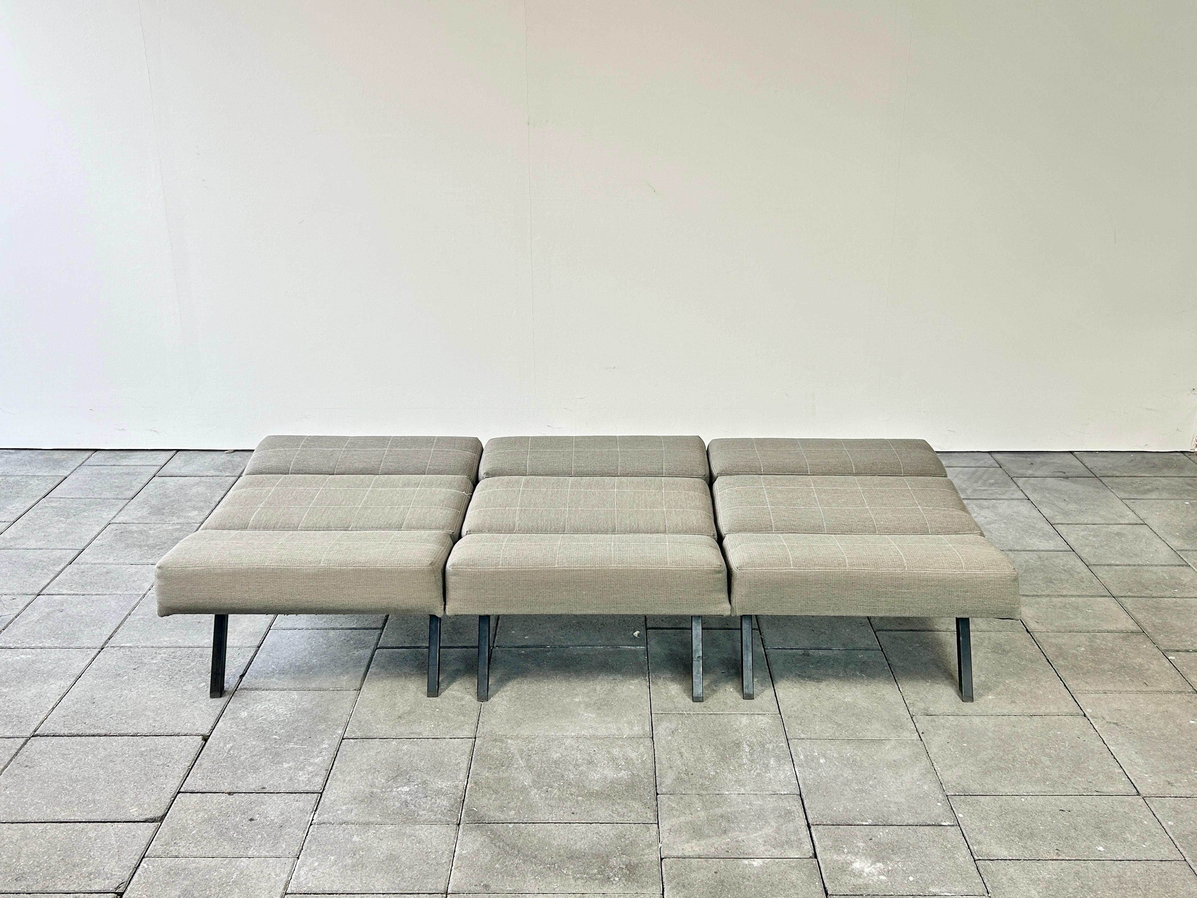 20th Century Set of 3 panchetto  lounge chairs designed by Rito Valla for IPE Bologna 1960s  For Sale