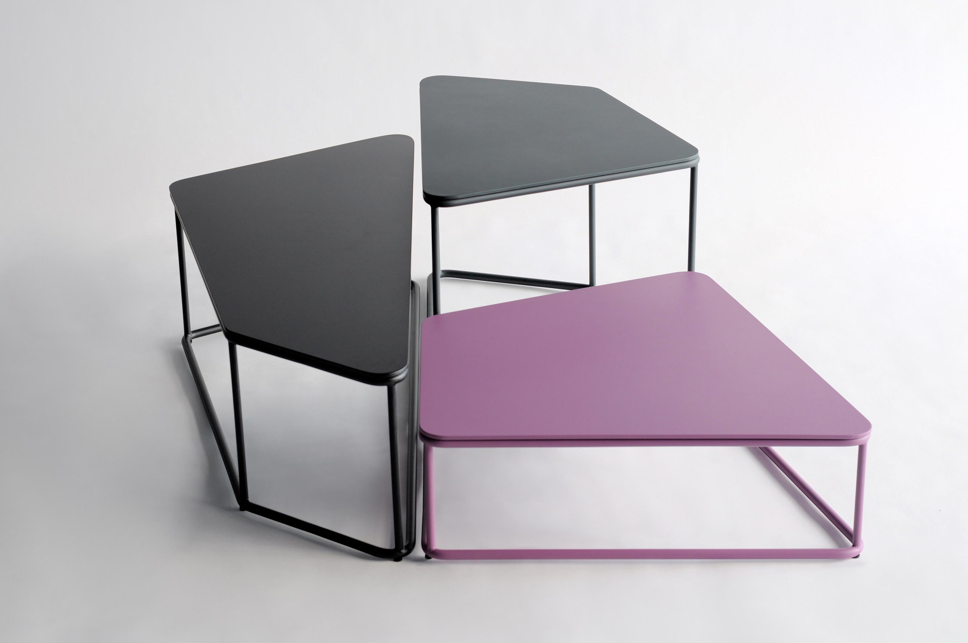 Modern Set Of 3 Pangaea Tables by Phase Design For Sale
