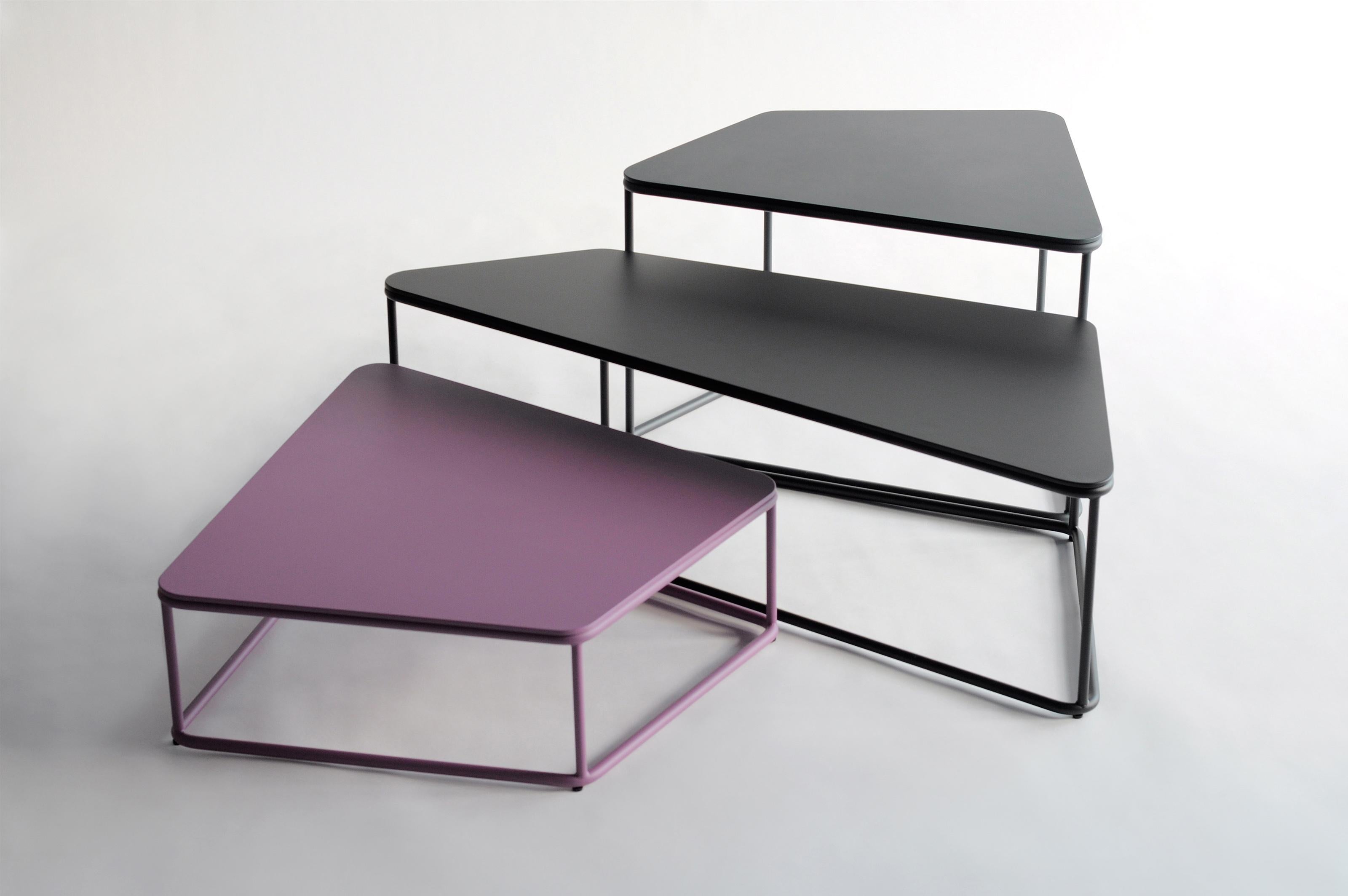 American Set Of 3 Pangaea Tables by Phase Design For Sale