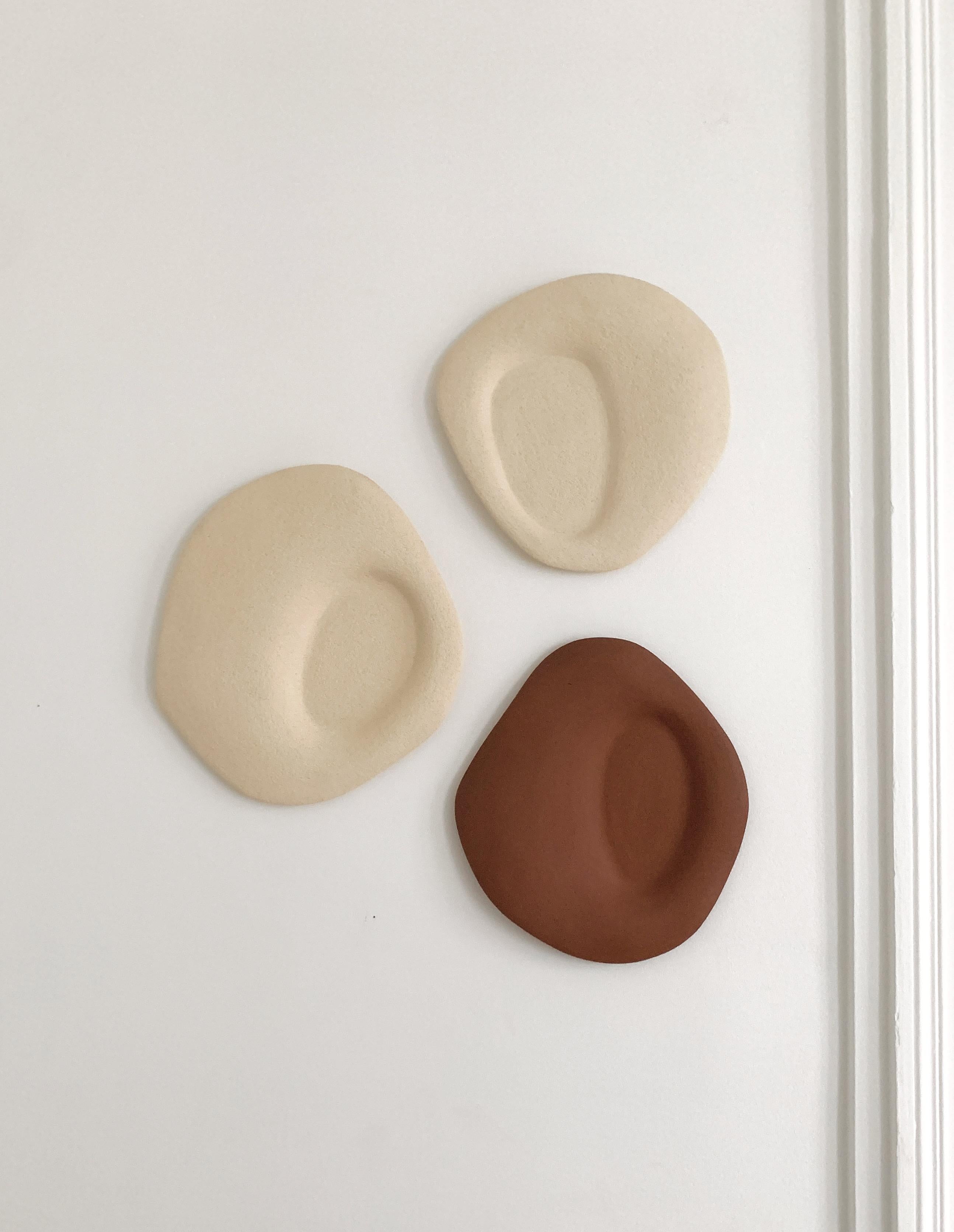 Post-Modern Set of 3 Particules Elémentaires Wall Sculptures by Léontine Furcy For Sale