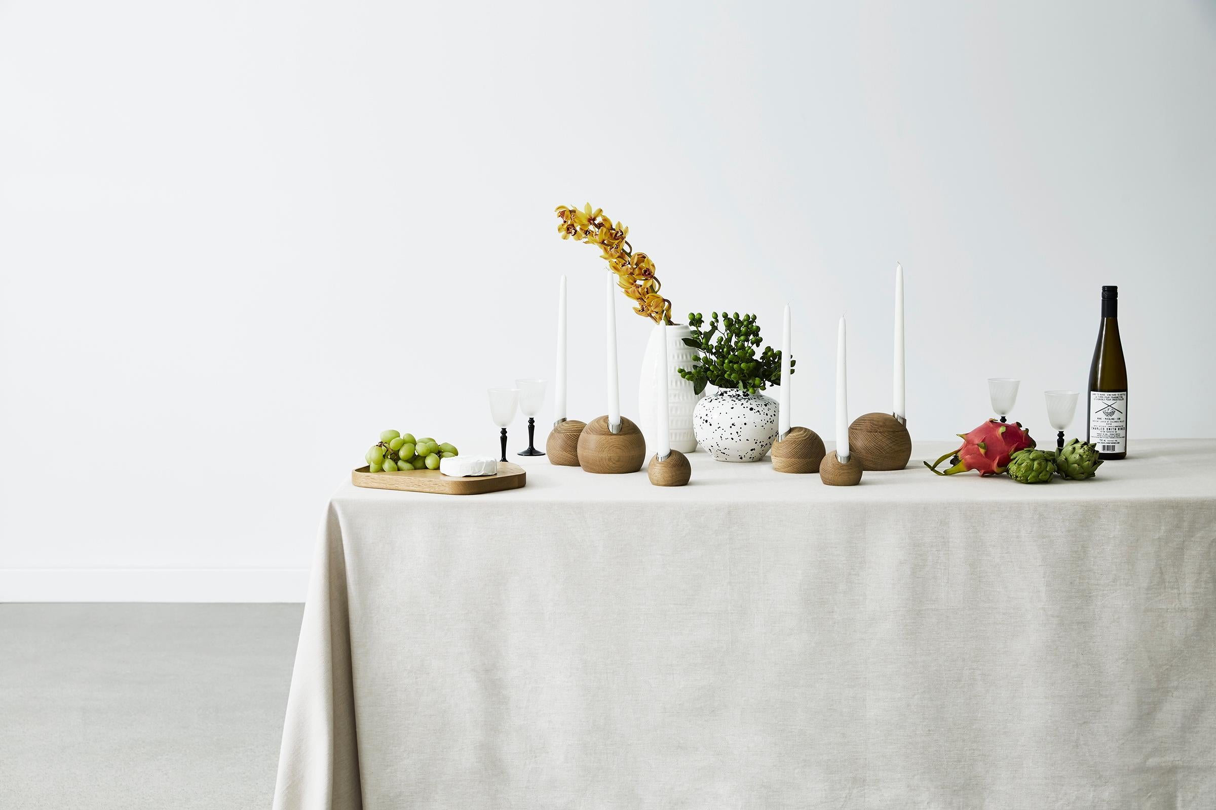 Set di 3 portacandele Pebble di Hollis & Morris in vendita 5