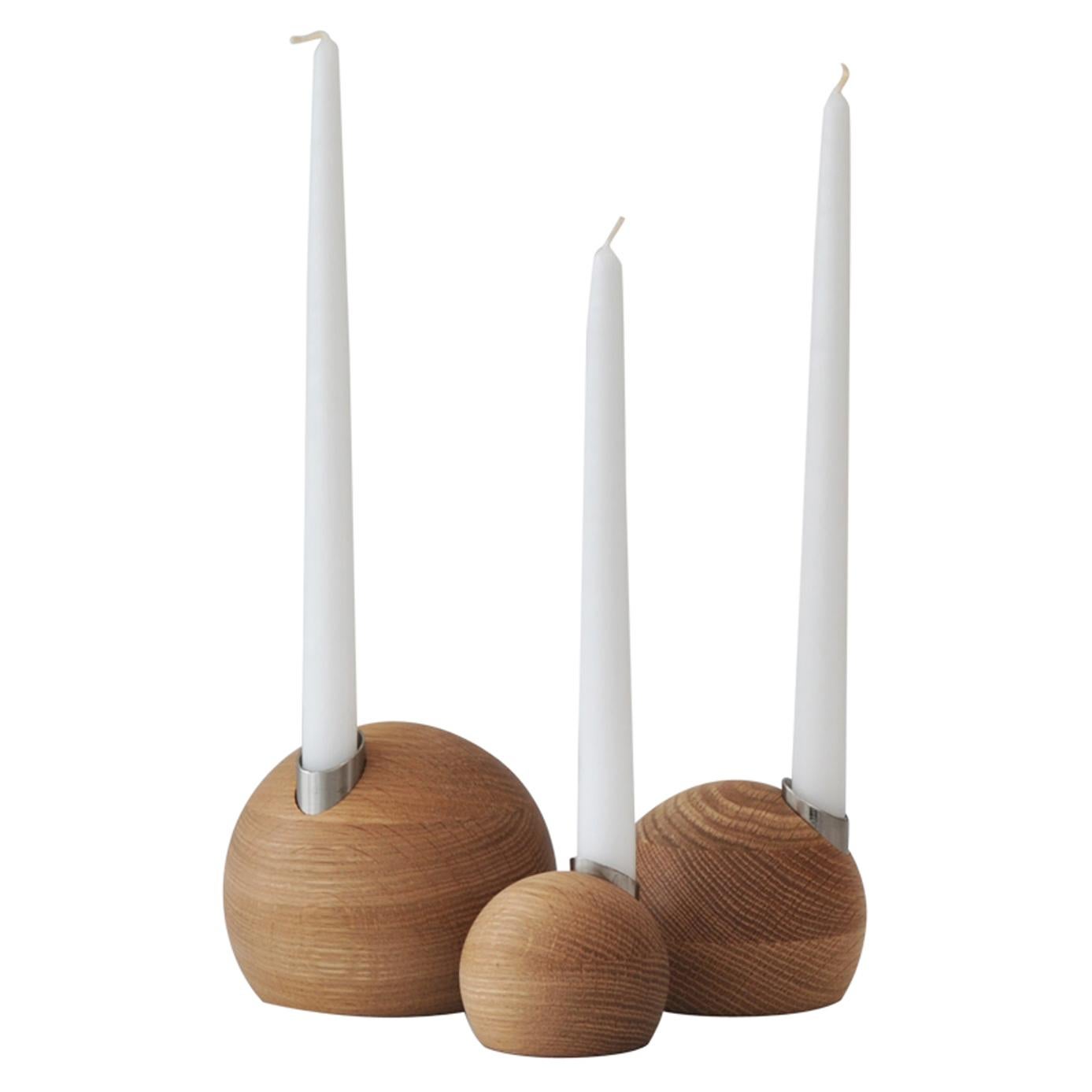 Lux set of 3 square candle holders by Hervé Langlais at 1stDibs