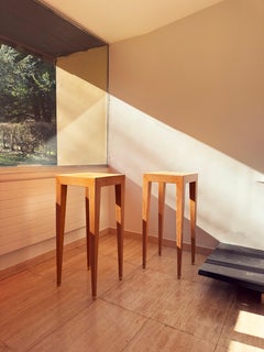 Set of 3 Pedestals and Console Table by Jacques Grange, France, 1973