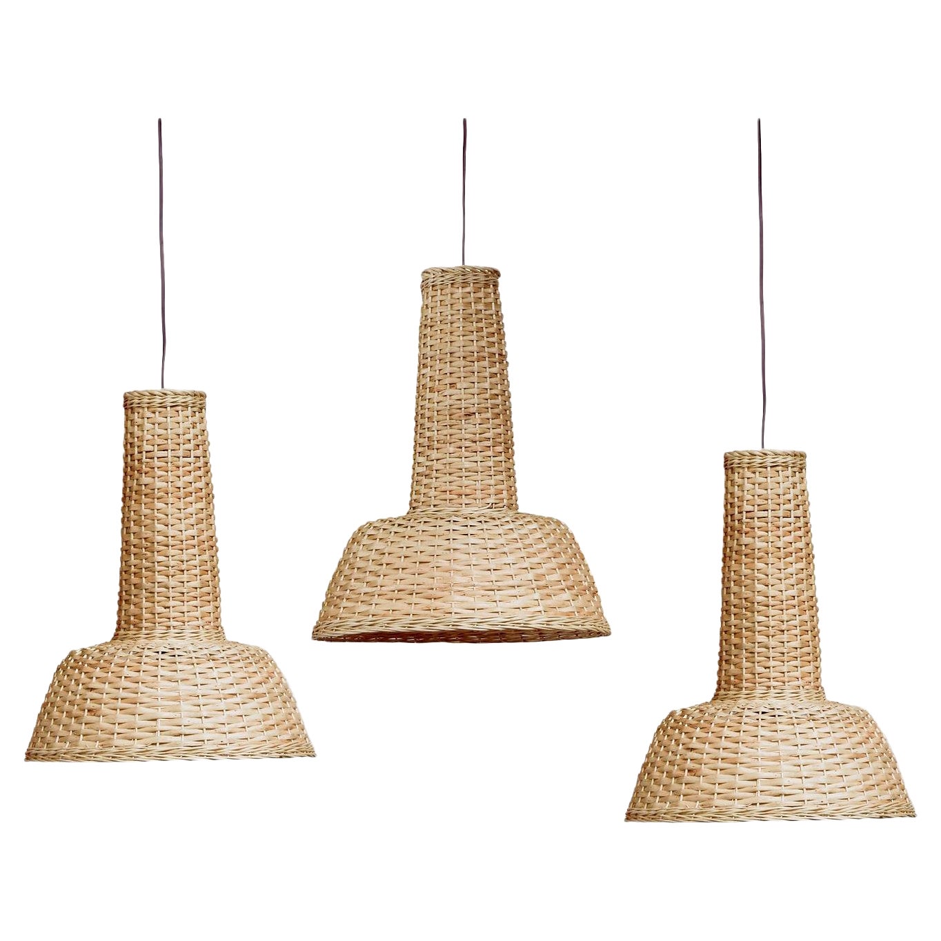 Set of 3 Pendant Lamps by Faina For Sale