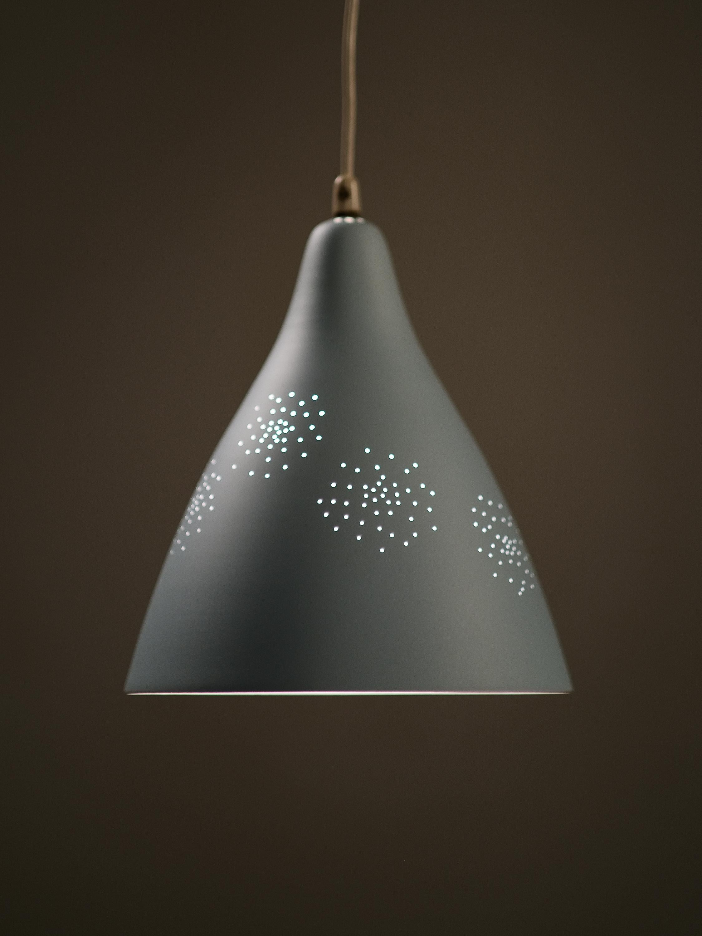 Set of 3 Pendant Lamps Model 61-314 by Lisa Johansson-Pape, Orno, Finland, 1950s For Sale 5