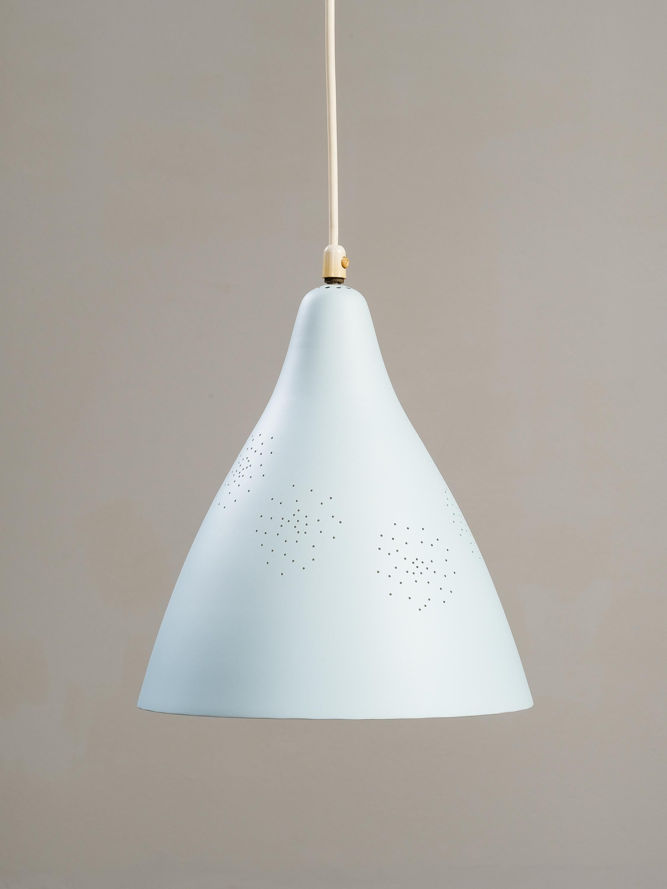 Finnish Set of 3 Pendant Lamps Model 61-314 by Lisa Johansson-Pape, Orno, Finland, 1950s For Sale