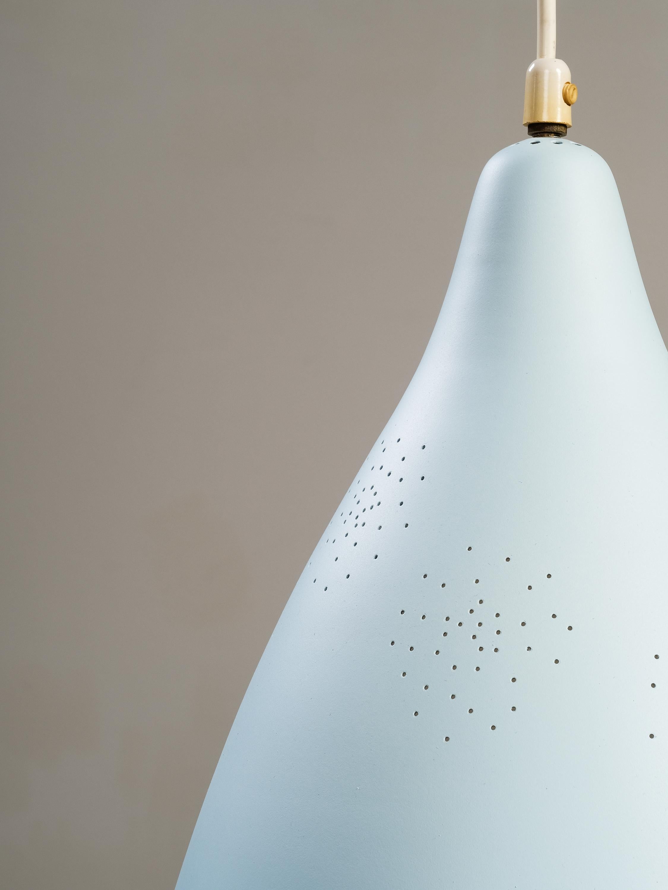 Set of 3 Pendant Lamps Model 61-314 by Lisa Johansson-Pape, Orno, Finland, 1950s For Sale 1