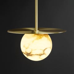 Set of 3 Pendants "Alabaster Moons"