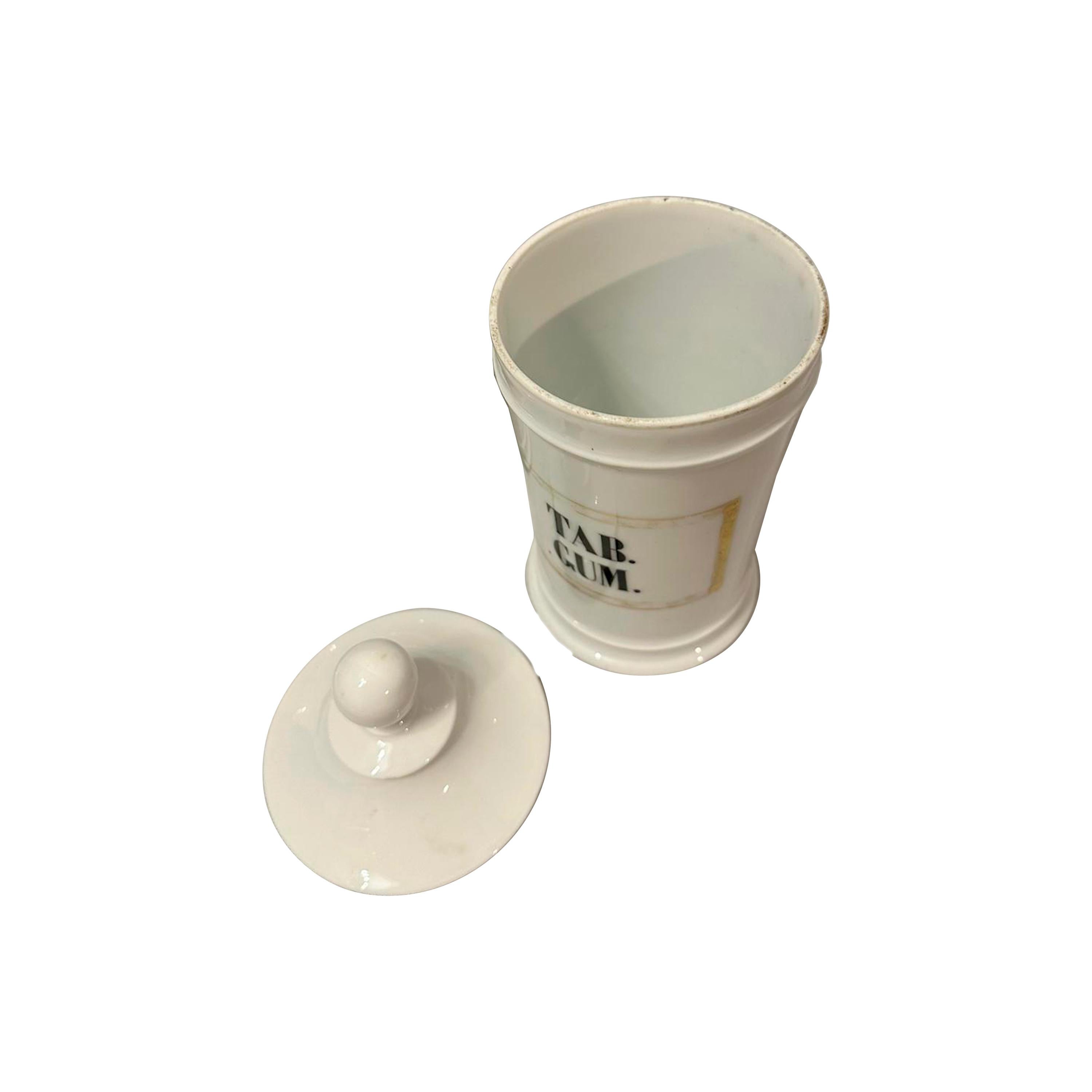 Spagnolo Set di 3 vasi da farmacia in ceramica valenciana. XIX secolo. in vendita