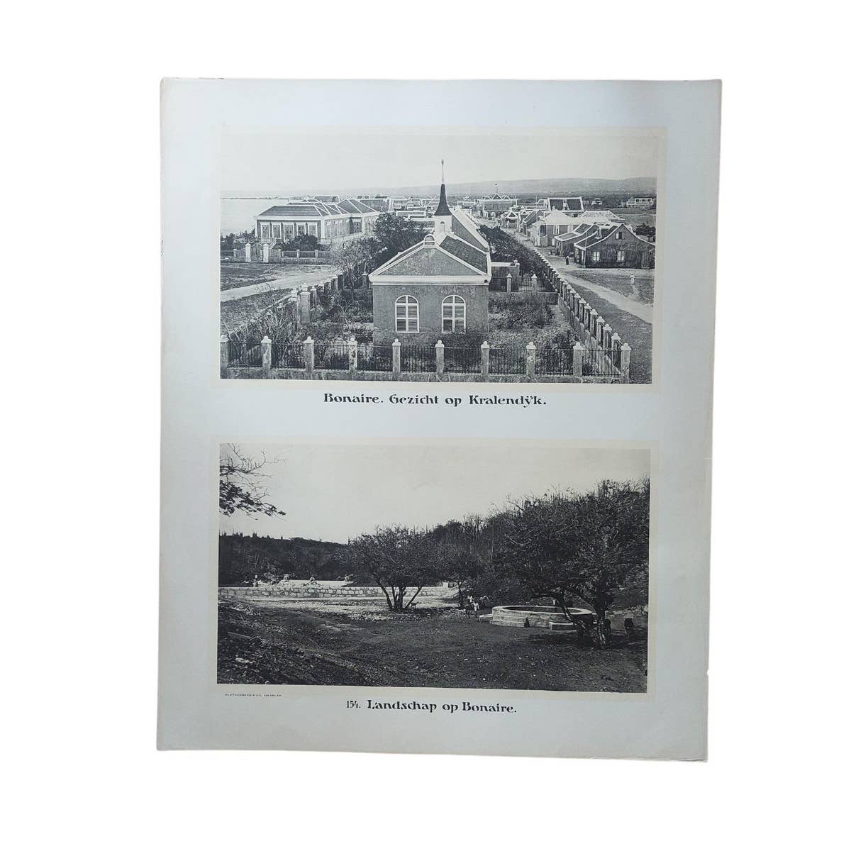 Set of 3 Photographic Plates of Aruba, Bonaire, and Curaçao