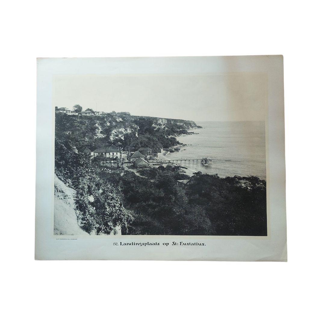 Large Photographic Plates of Saba, Sint Eustatius, Sint Martin Caribbean, 1910 In Good Condition For Sale In Langweer, NL