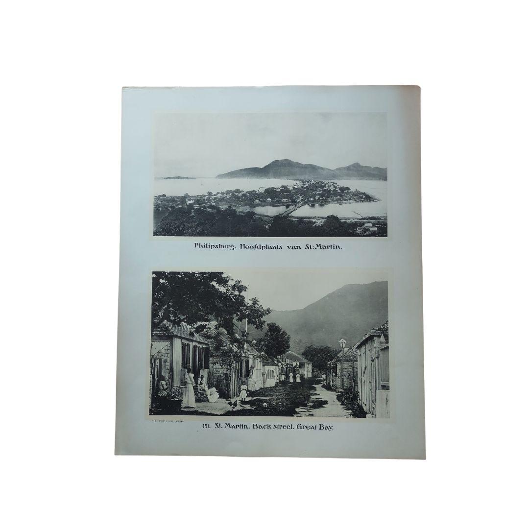 20th Century Large Photographic Plates of Saba, Sint Eustatius, Sint Martin Caribbean, 1910 For Sale