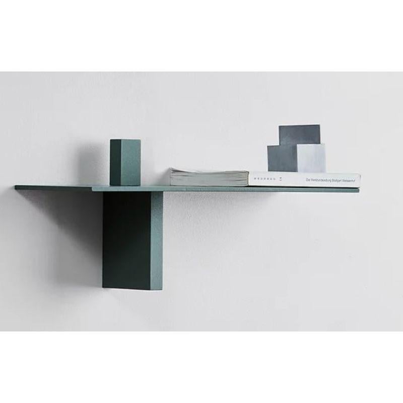 Set of 3, Piazzetta Shelves, Light, Cement and Pebble Grey by Atelier Ferraro For Sale 6