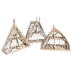 Set of 3 Piece de Maitrise, Architectural Roof mpdels