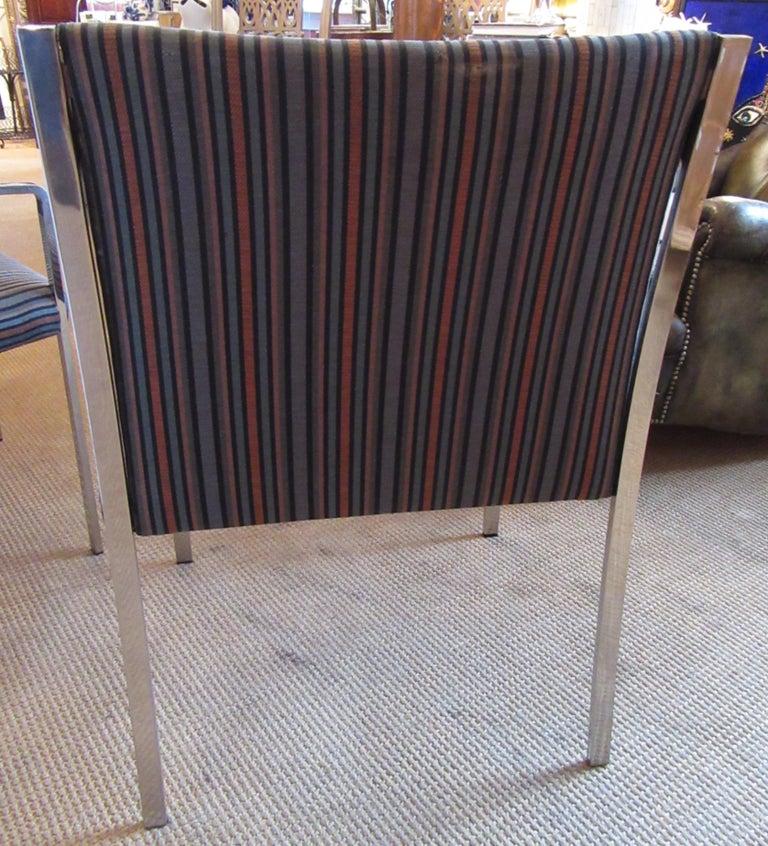 Americano Set di 3 poltrone cromate Pierre Cardin in vendita
