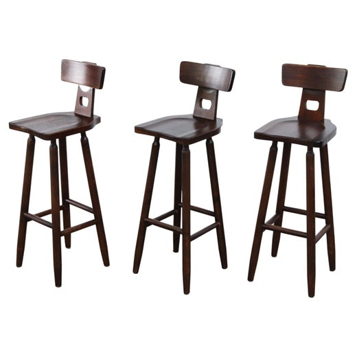 Pierre Chapo Bar Stool For On, Midway Furniture Bar Stools