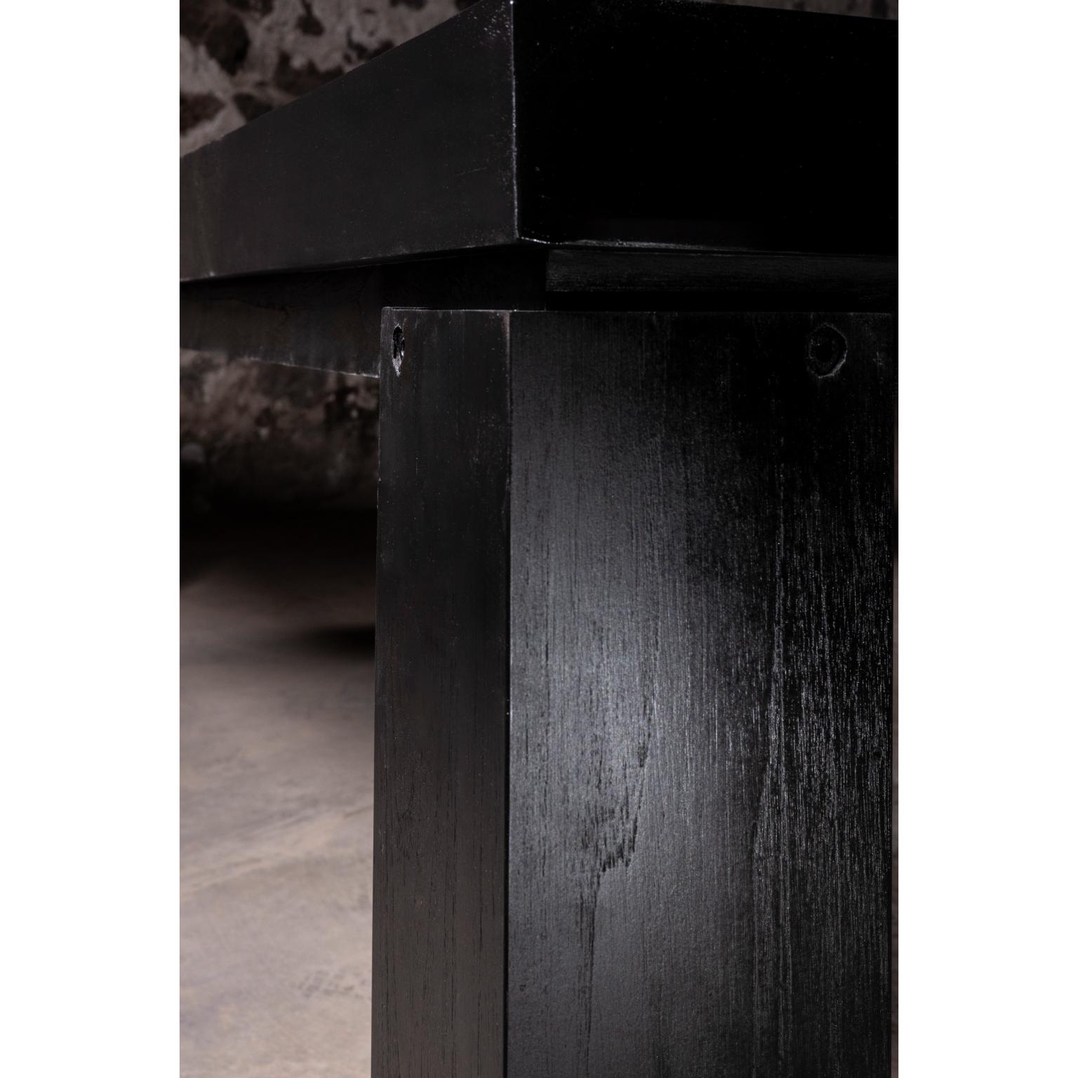 Set Of 3 Ping Pong Oak Game Table & Two Natural Teak Benches by No Age Studio en vente 1