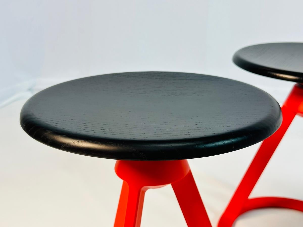 Set of 3 Piton Stools by Edward Barber & Jay Osgerby for Knoll, Signed For Sale 5