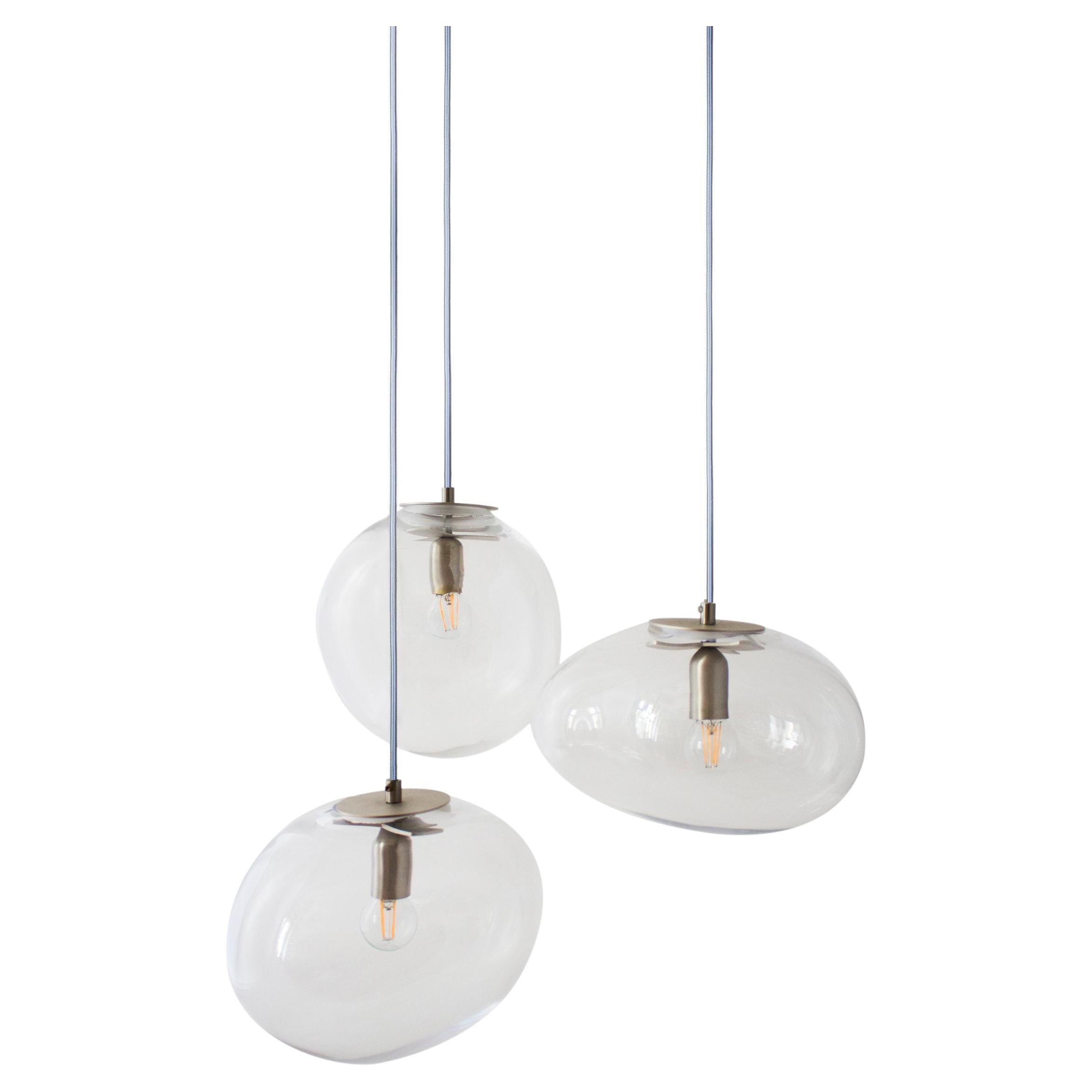 Set of 3 Planetoide Juno Crystal Pendants by Eloa