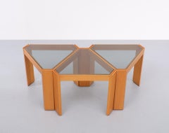 Set of 3 Porada Arredi Stackable Side Tables, 1970s