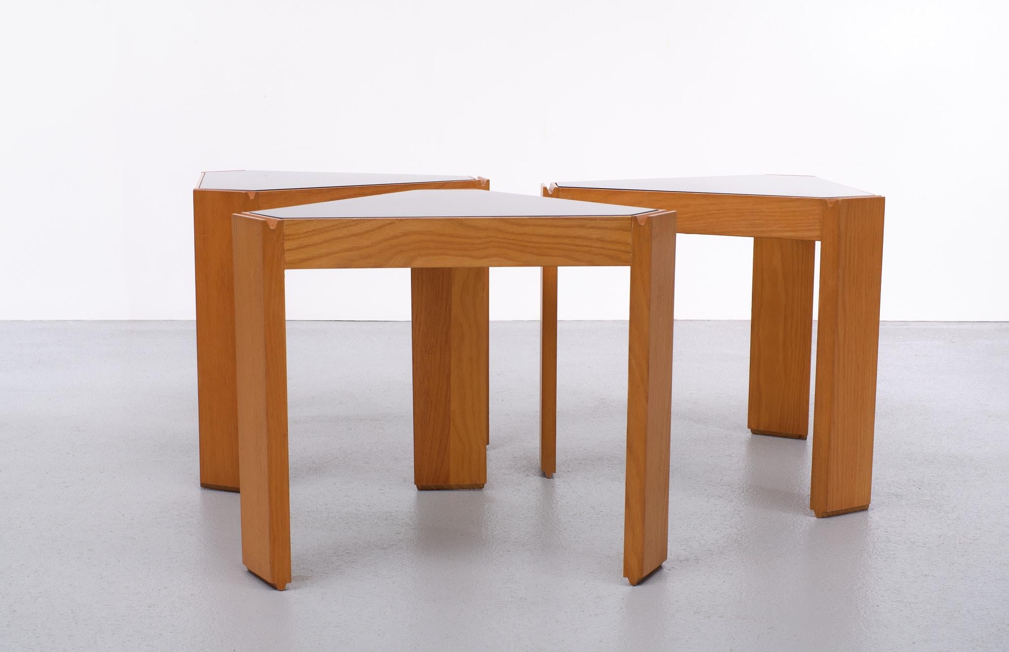 Set of 3 Porada Arredi Stackable Side Tables, 1970s In Good Condition In Den Haag, NL