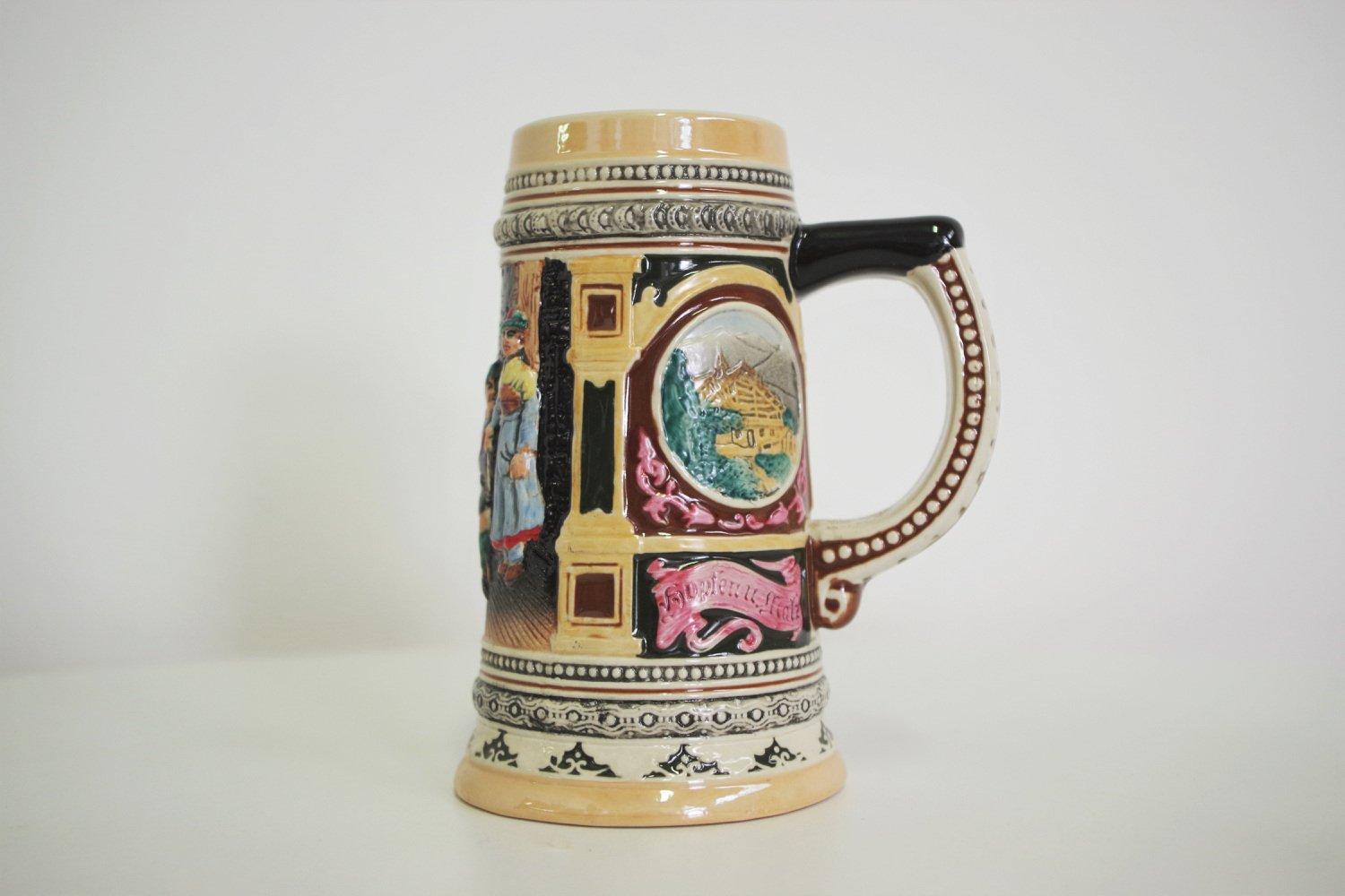 Juego de 3 jarras de cerveza de porcelana - 1980s Vintage en venta 1