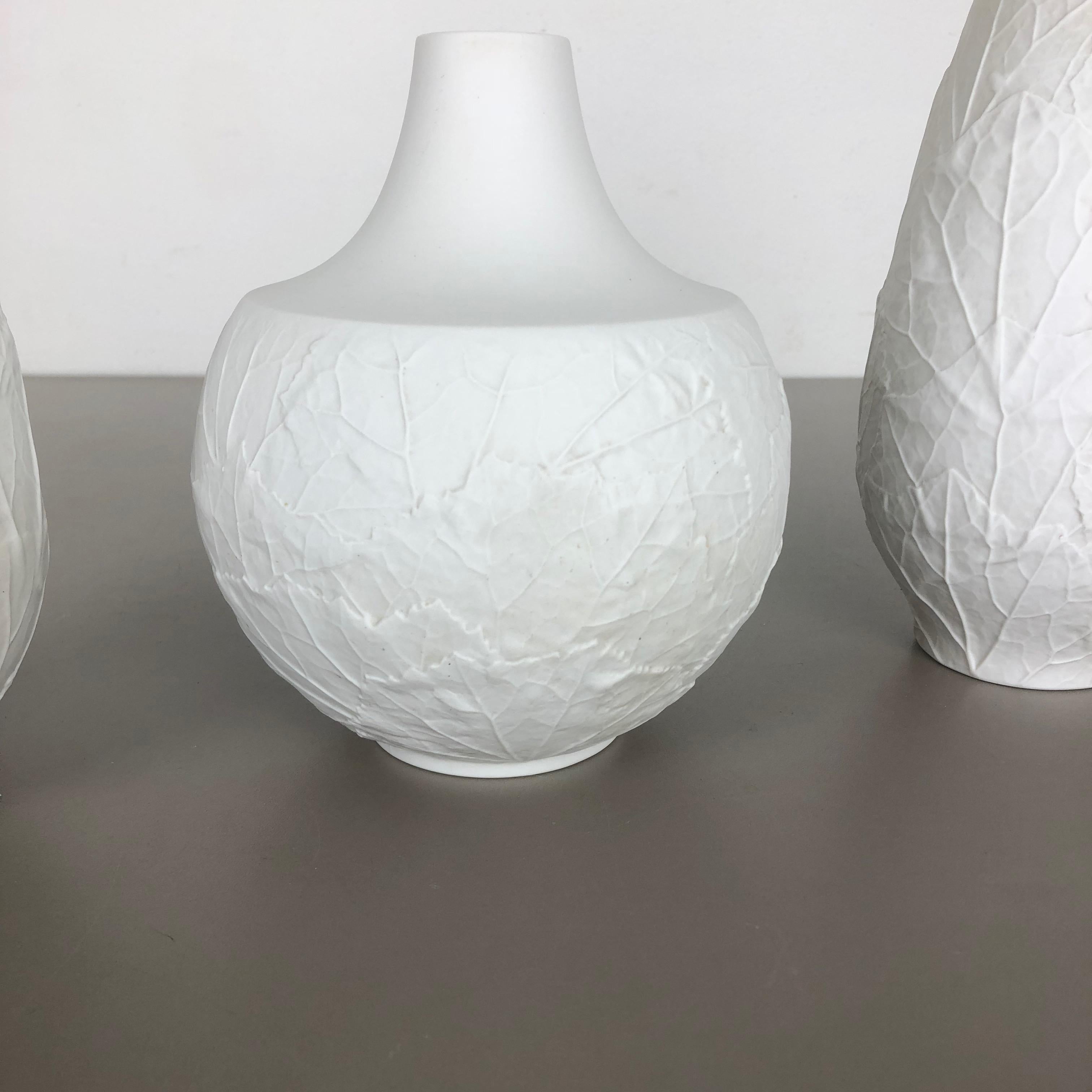 Set of 3 Porcelain Op Art 