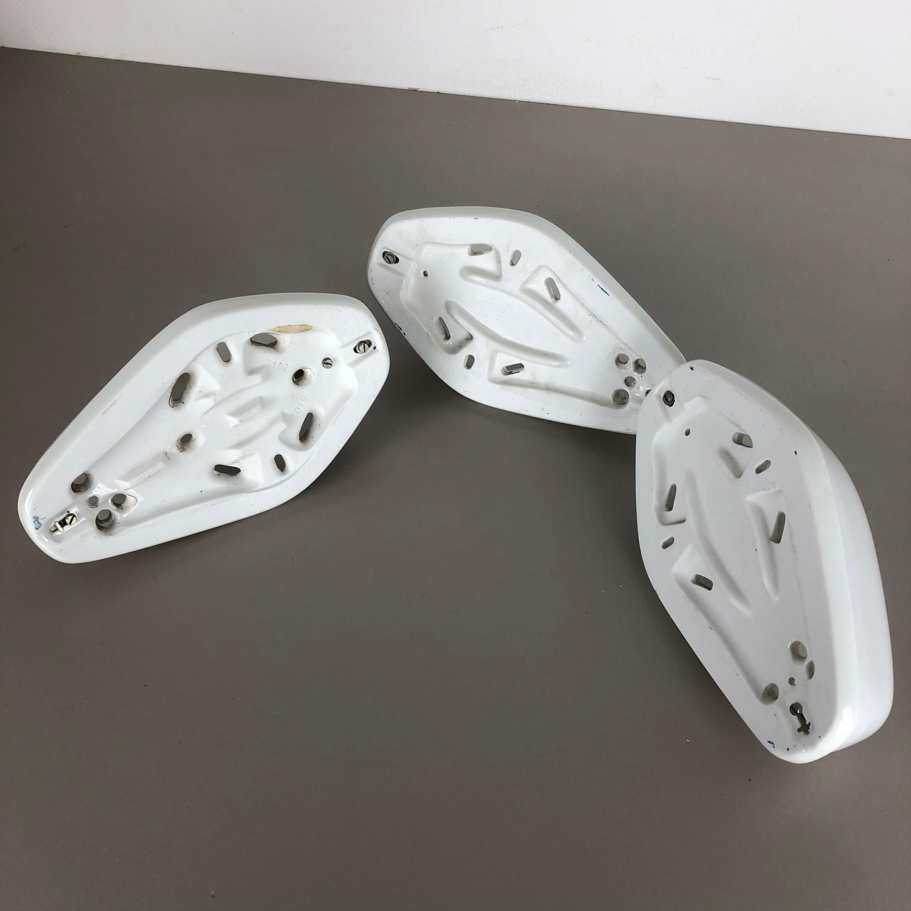 Set of 3 Porcelain Wall Light 