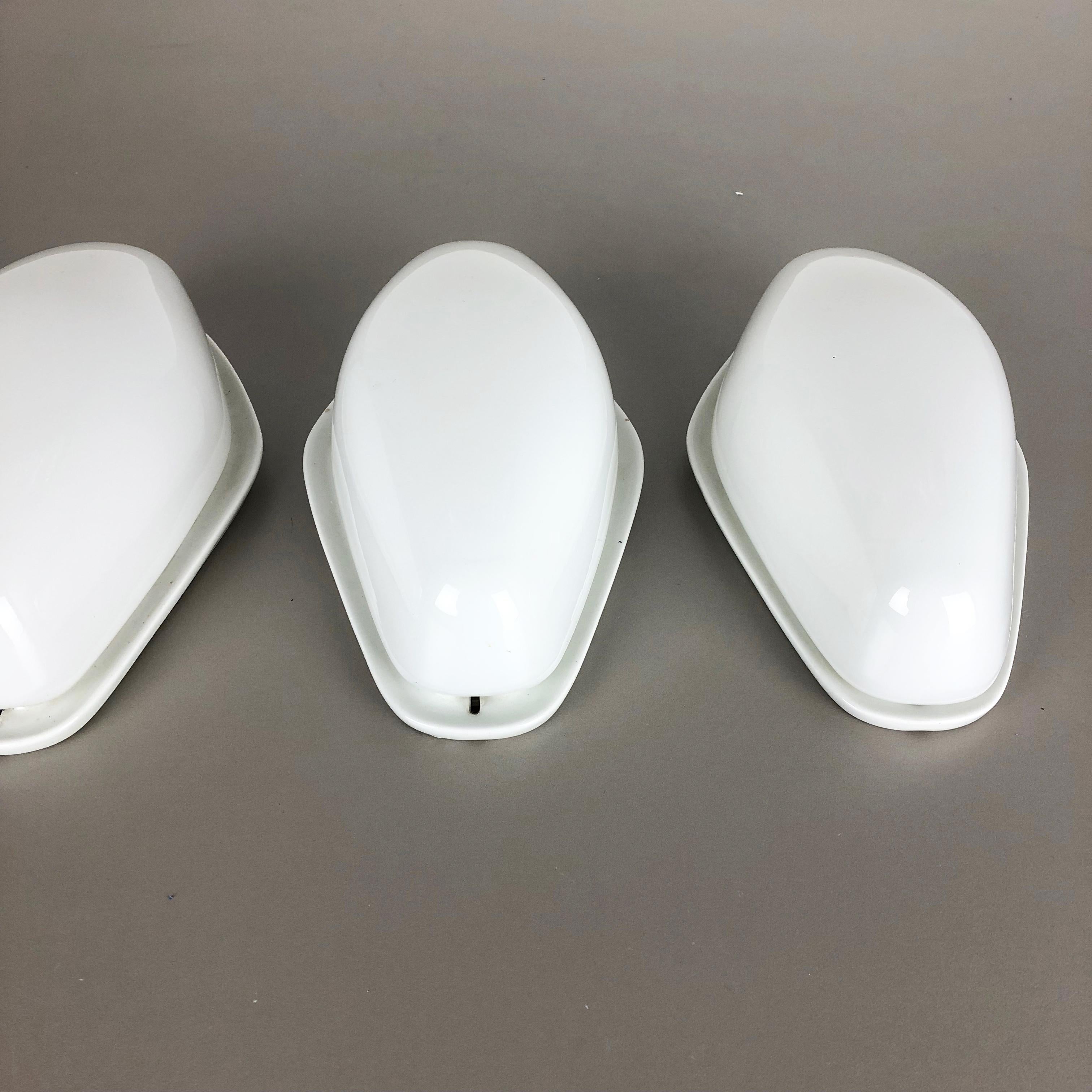 Set of 3 Porcelain Wall Light 