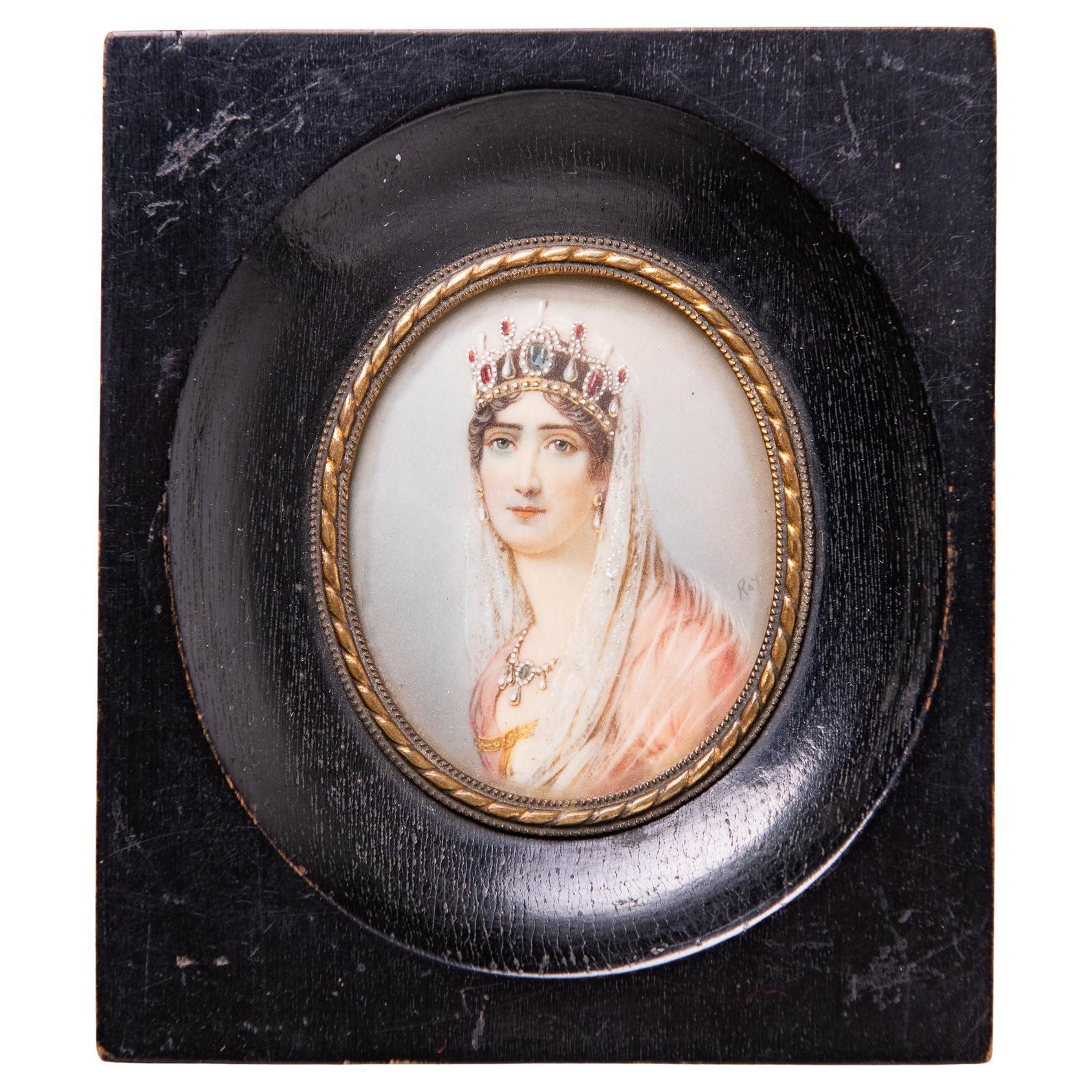 Conjunto de 3 retratos de Napoleón con su mujer y su hijo Francés en venta