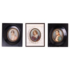 Set of 3 Portraits of Napoleon with His Wife and the Dauphine