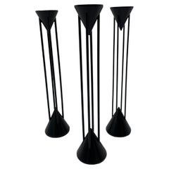 Set of 3 Post-Modern Memphis Candle Sticks by Markus Borgens, 1980s