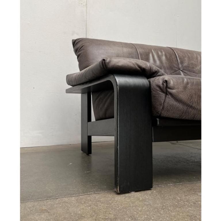 Set of 3 Postmodern German Brutalist Lounge Armchairs & Sofa by Rolf Benz, 1990s For Sale 4