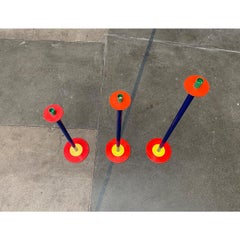 Set of 3 Postmodern German Candleholders from SKS, West Germany, 1980s