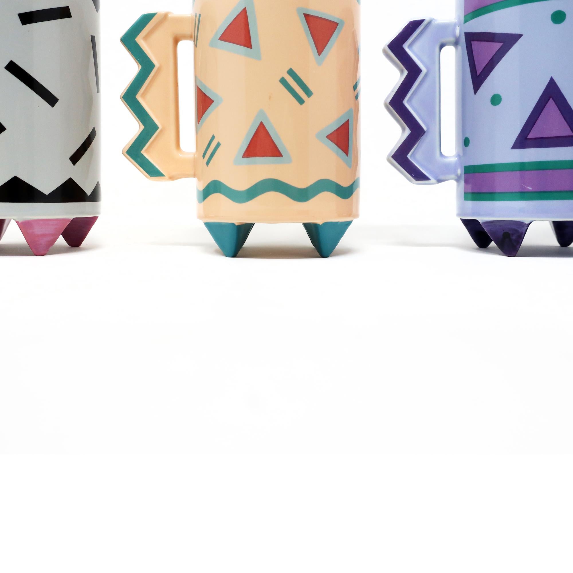 20th Century Set of 3 Postmodern Mugs by Hallmark