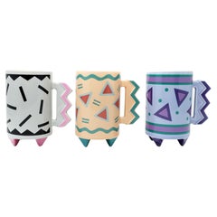 Ensemble de 3 tasses postmodernes par Hallmark