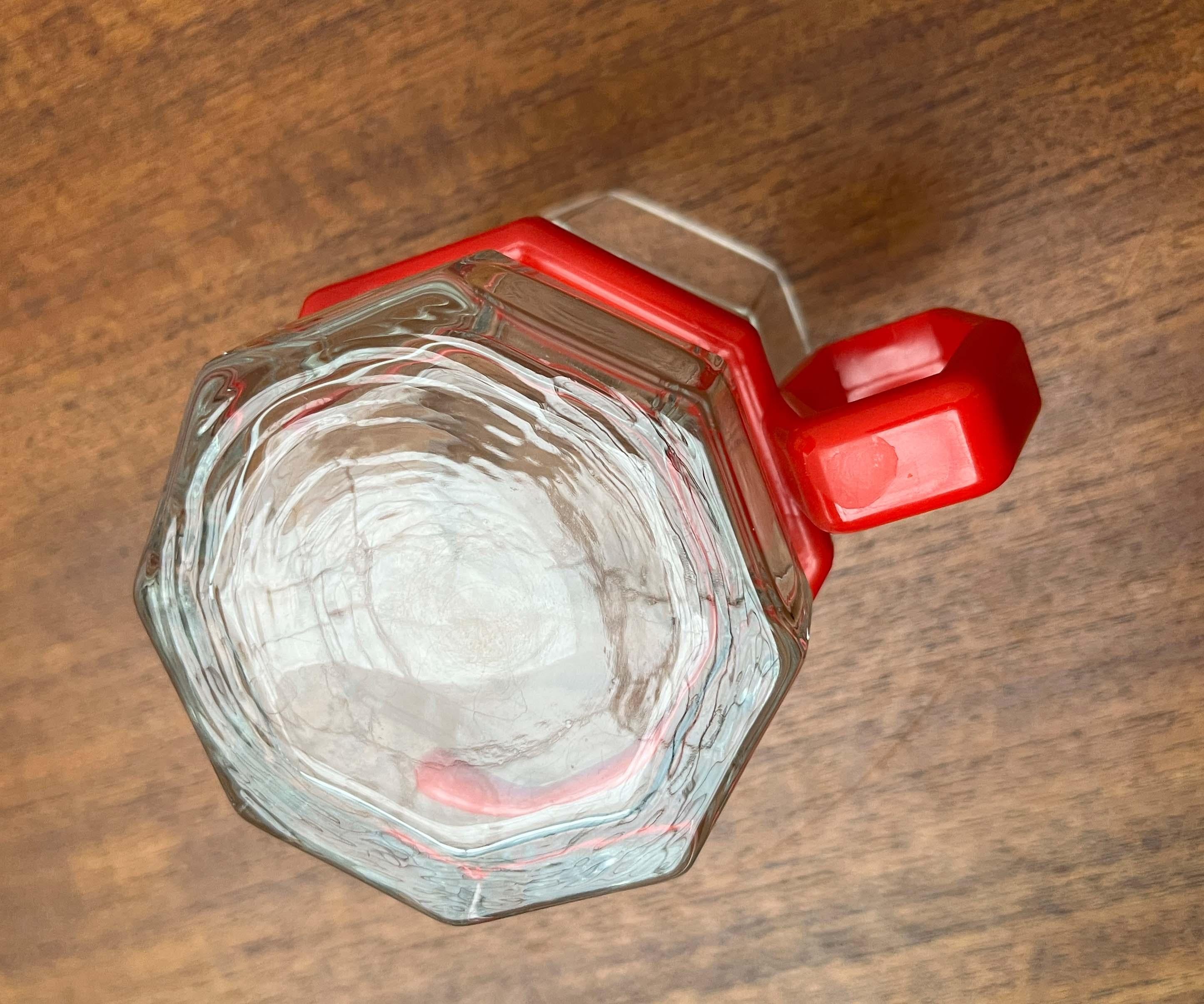 Juego de 3 vasos de té octogonales postmodernos, años 80 en venta 8