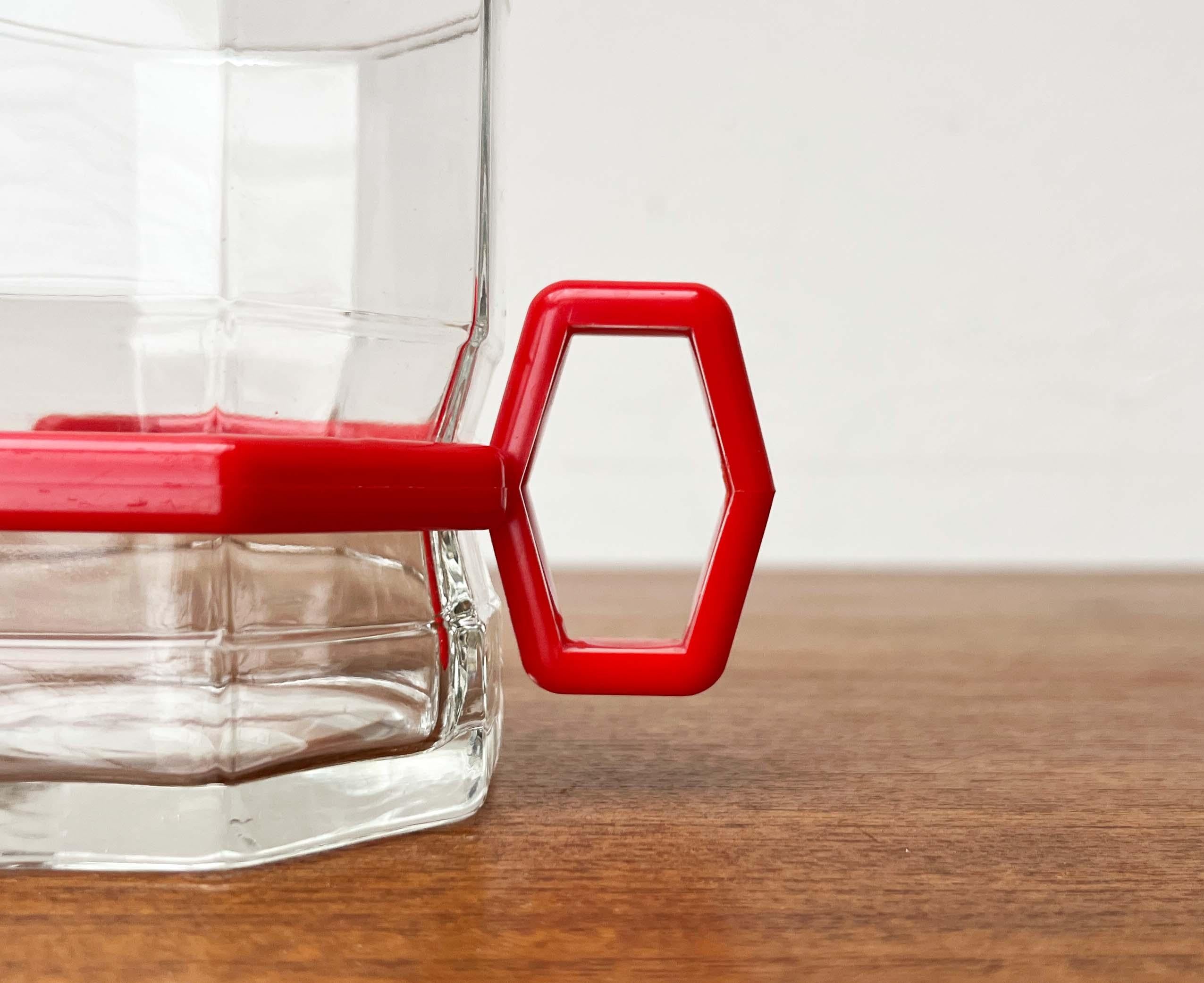 Juego de 3 vasos de té octogonales postmodernos, años 80 en venta 3