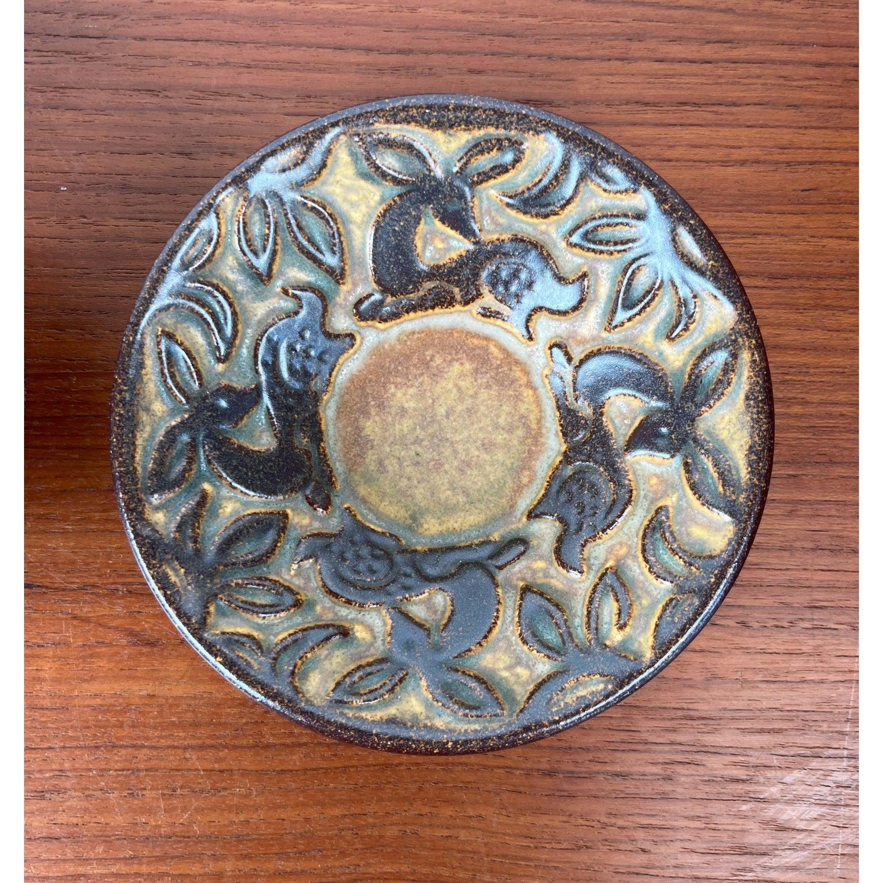 Juego de 3 cuencos y candelabro de cerámica de Michael Andersen Keramik, años 60 en venta 5